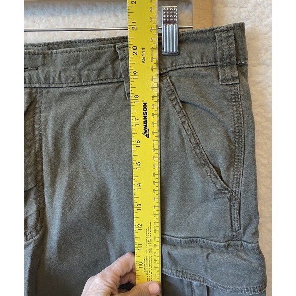 Carhartt Cargo Shorts Mens Sz 40 Relaxed Fit Rugged Cotton Sage‎ Green Button - Picture 8 of 12